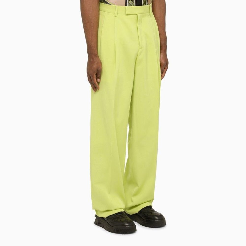 Versace Lime Green Regular Trousers - Picture 3 of 5